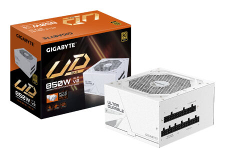 Fuente De Poder 850W Gigabyte Gp-Ud850Gm Pg5 Ice/80 Gold Pci5/Blanco