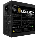 Fuente De Poder 850W Gigabyte Gp-Ud850Gm Pg5 V2, Pg5 V2 80 Plus Gold ATX/Modular/24-Pin ATX/12Vhpwr/120/Negro