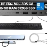 HP Elitedesk 805 G8 Desktop Mini Pc,AMD Ryzen 5 5600Ge (3.90 Ghz, Up To 4.40 Ghz, N/A) With AMD Radeon™ Graphics,512Gb M.2 PCIE NVMe 2280 Value 4X4 SSD,16Gb 3200Mt/S DDR4 (1X16Gb) Sodimm,USB,Wired USB Standard 125,Realtek Wi-Fi 6 8852Be (2X2) And Bluetooth® 5.3 Wireless Technology,No Wwan Module,No Discrete Graphics,Windows® 11 Pro Standard,1/1/1