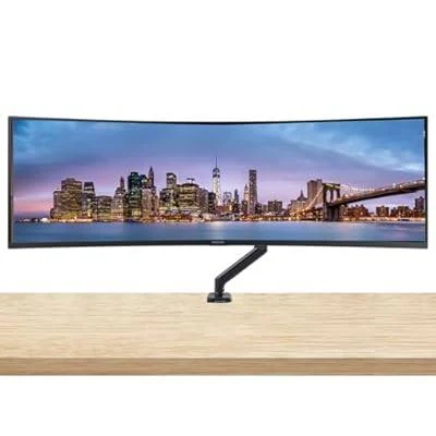 HP Display E45c G5 DQHD  44.5″ Curved(5120 x 1440)@165Hz, 32:9 aspect ratio Refresh Rate 165Hz Response Time 3ms , AMD FreeSync Premium, VESA 100, dual Bocina integrada de 3Watts. HUB de 4 Puertos USB 3.2 , 2 USB-Type C hasta 100W (Conectado 1-PC) ó 65W Conectando 2-PC,  1 HDMI 2.1, 1 DP 1.4 , 1 RJ-45, Conector de Audio Jack para Microphone o Audifonos, KVM para teclado y mouse, Fuente de poder Interna cable incluido, consumo tipico de 55W, Cables 2 USB C, AC Cable de Poder, Certificación NOM, EPEAT GOLD,TUV y Low Blue Light Wty 3yr), Vidrio de pantalla sin arsénico; Bajo en halógeno; Retroiluminación de pantalla sin mercurio; Certificación TCO, Garantia 3 años
