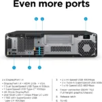 HP Z2 SFF G9 Workstation Desktop PC,Intel Core i7-14700K (2.50 GHz, up to 5.60 GHz, 20 cores - 14th Generation) with Intel® UHD Graphics 770,512GB M.2 PCIe NVMe 2280 Value 4X4 SSD,16GB 4800MHz DDR5 (1X16GB) UDIMM,USB,Wired USB Standard 125,Intel Wi-Fi 6E AX211 (2x2) non-vPro and Bluetooth® 5.3 Wireless Technology,No WWAN module,NVIDIA Quadro T1000 (8GB) 4mDP,Windows® 11 Pro Standard,3/3/3