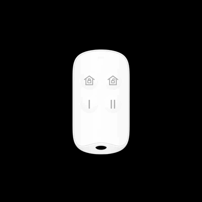 Control Remoto Hikvision Ds-Pkf201-Wb Para Armado Y Desarmado/Teclas Con Funciones Programables/Color Blanco