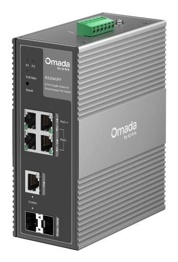 Switch Gigabit Tp-Link Ies206Gpp De 6 Puertos/Administrable/3 Puertos PoE+ Y 1 Puerto PoE/Hasta 60W