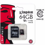 Memoria Microsdxc 64Gb Kingston Industrial, C10, C/Adaptador, Sdcit2/64Gb
