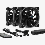 Kit De 3 Ventiladores Aerocool Astro 12 Pro Argb 3 Fans 12Cm+Controlador/Control Inalambrico, 4710562750164