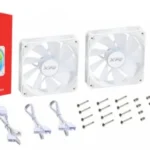 Kit De 3 Ventiladores Xpg Vento 120 Argb Pwm/3X120Mm/1850Rpm/Color Blanco/Vento120Argbpwm3C-Whcww