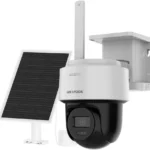 Kit Solar IP Pt All In One Hikvision Ds-2Cfsp4/4G/La/4Mpx/Lente 2.8Mm/Panel Solar/Bateria De Respaldo De Litio 9000Mah/Conexion 4G/Audio De Dos Vias/Dual Light/Ip66/Micro SD