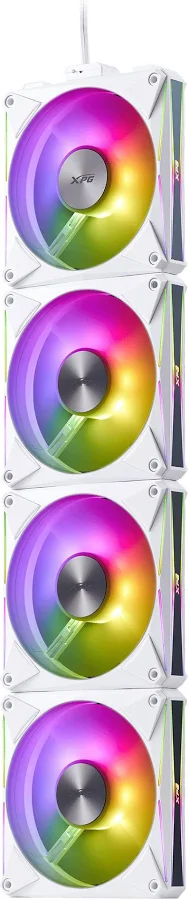 Kit De 4 Ventiladores Xpg Hurricane Mag 120 Argb Pwm/4X120Mm/2000Rpm/Conectores Magneticos/Color Blanco/Hurricanemag120Argbpwm4C-Whcww