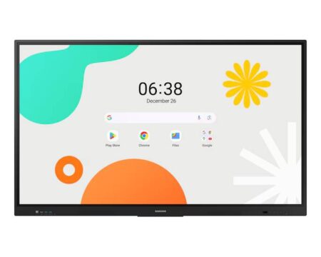Samsung Waf 65″ Pantalla Interactiva 4K UHD – 400 Nits – Android OS – Táctil Multi-Touch – Blanco/Gris