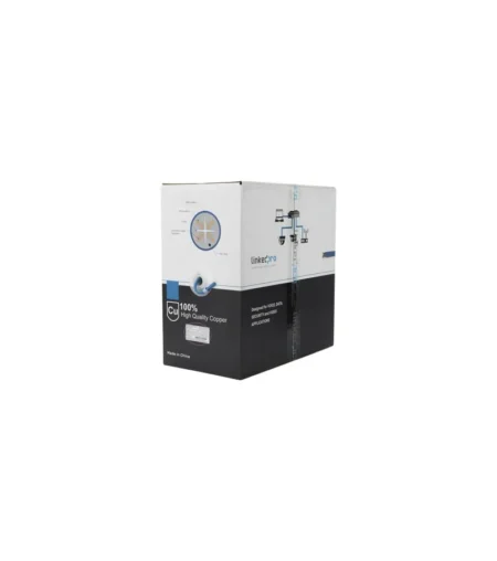 Bobina De Cable Cat6 Linkedpro Pro-Cat6-R/Cmr/Calibre 23 Alto Rendimiento/Etl/Ul/305 Metros/Azul