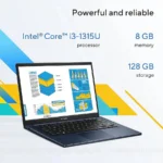 Laptop ASUS X1404Va 14"/Intel Core I3-1315U/8Gb RAM/128Gb SSD/HDMI/USB/1920X1080/Win 11 Home/Azul/90Nb10I1-M015F0