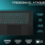 Laptop Gigabyte Gaming A16 16" Wuxga/Ci7-13620H/16Gb/512Gb SSD/Geforce Rtx 5050 Gddr7 8Gb/Win 11 Home/Español/Negro/Cthi3La893Sh