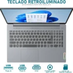 Laptop Lenovo Ideapad 15.6"/Ryzen 5-7520U/8Gb RAM/256Gb SSD/USB/HDMI/1920X1080/Win 11 Home/Azul/82Vg00Tyus