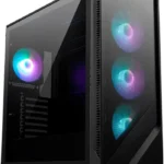Gabinete MSI Mag Forge 321R Airflow/Midi-Tower/Con Ventana/Sin Fuente/USB 3.0/4 Ventiladores Instalados/Negro/ATX