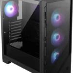 Gabinete MSI Mag Forge 321R Airflow/Midi-Tower/Con Ventana/Sin Fuente/USB 3.0/4 Ventiladores Instalados/Negro/ATX