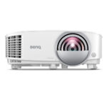 Proyector BenQ 3,500 lum, WXGA (1280x800), DLP, Cont. 20,000:1, TIRO CORTO, Bocina 10W