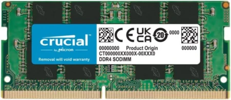 Memoria Sodimm DDR4 8Gb 3200Mhz Crucial Ct8G4Sfra32A, Cl22