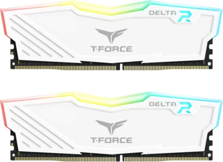 Memoria DDR4 16Gb 3200Mhz Teamgroup T-Force Delta Tf3D416G3200Hc16Cdc01 (2X8Gb), Rgb, Color Negro, Pc4 25600, Non-ECC, Cl16, Xmp