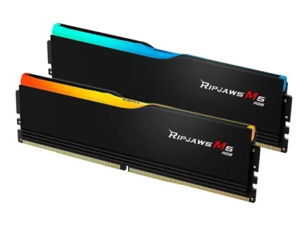 Memoria DDR5 64Gb 6000Mhz G.skill Ripjaws M5 Neo Rgb (2X32Gb)/Color Negro/Cl36/F5-6000J3636F32Gx2-Rm5Nrk