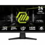 Monitor 24" MSI Mag 244F/LCD/IPS/HDMI/DP/1920X1080/FHD/1080P/200Hz/0.5Ms/Negro