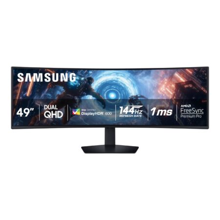 Monitor 49″ Samsung Odyssey G9 G91F LCD/Pantalla Curvo/Panel VA/HDMI/Color Negro/Ls49Fg910Enxzx