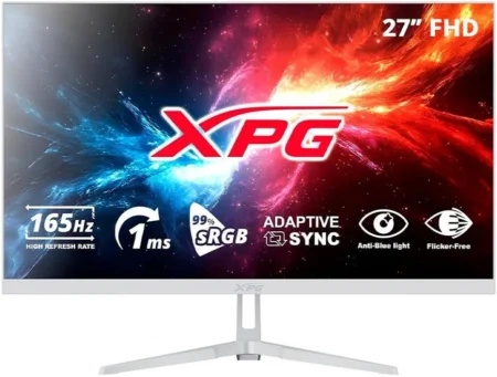 Monitor 27″ Xpg Rift R27F6/LCD/Pantalla Plana/Panel IPS/HDMI/DP/Color Blanco/Rift R27F6-Whcmx