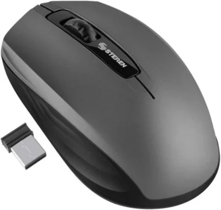 Mouse Inalambrico Steren Com-5780/2.400Dpi/Ergonomico/Optico/Diestro/Negro