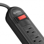 Barra Multicontacto 6 Contactos Steren 905-026 Horizontales C/Switch Rl