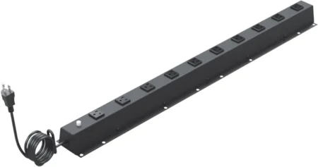 Barra Multicontacto Linkedpro Tcm-Sr19Kit Vertical De 10 Contactos (Nema 5-15R)/Volt Ent.120Vca/Sal.15A/Compatible Con Racks Eirl-Eiqr