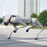 Perro Robot Bionico Unitree Go2W/Para Inspeccion/Inteligencia Artificial/Reconocimiento De Humanos/Con Control Remoto/Tareas Programadas/Camara Integrada/Gris