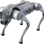 Perro Robot Bionico Unitree Go2W/Para Inspeccion/Inteligencia Artificial/Reconocimiento De Humanos/Con Control Remoto/Tareas Programadas/Camara Integrada/Gris