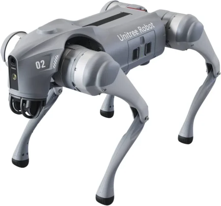Perro Robot Bionico Unitree Go2Edu-U1/Para Inspeccion/Inteligencia Artificial Reconocimiento De Humanos/Con Control Remoto/Tareas Programadas/Camara Integrada/Gris