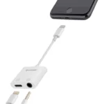 Cable Adaptador Lightning Steren Pod-457 3.5Mm/Compatible Con Dispositivos Apple/Negro