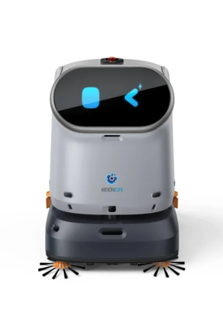 Robot De Limpieza Automatico Keenon C40Ls/Doble Barrido+Aspirado/Succion 23500Pa/Tanque De Agua Limpia 16L- Agua Sucia 14L/Bateria Lfp 25.6V 50Ah/11.6 Pulgadas/Gris-Negro