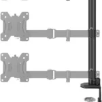 Soporte Doble De Escritorio Para Monitor 32" Steren Stv-215/Vesa 75X75/100X100/Compatible Con Monitores Curvos/8Kg