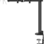 Soporte Doble De Escritorio Para Monitor 32" Steren Stv-215/Vesa 75X75/100X100/Compatible Con Monitores Curvos/8Kg