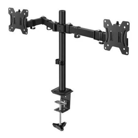 Soporte Doble De Escritorio Para Monitor 32″ Steren Stv-215/Vesa 75X75/100X100/Compatible Con Monitores Curvos/8Kg