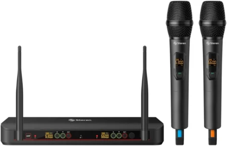 Microfonos Inalambricos De Solapa Steren Mic-9050/USB-C/20-20000Hz/Color Negro