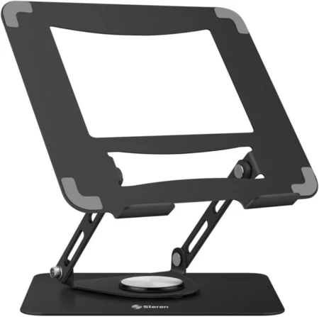 Soporte Para Laptop 17″ Steren Com-088/Giratorio/Hasta 3Kg/Negro