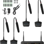 Sistema De 4 Microfonos Inalambricos Uhf Steren Mic-8040/60Hz-18Khz/Con Selector Automatico De Frecuencia/Bateria Recargable