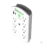 Supresor De Picos Koblenz Ss-1100 1100J/7 Contactos Aterrizados/2 LED´s/Protector Telefonico Rj-11/Color Blanco/00-5301-7/00-5360-00-3