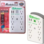 Supresor De Picos Koblenz Ss-1100 1100J/7 Contactos Aterrizados/2 LED´s/Protector Telefonico Rj-11/Color Blanco/00-5301-7/00-5360-00-3