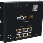 Switch L2 PoE Industrial Wi-Tek Wi-Pces310Gf-F/8 Puertos PoE Af/At/Bt 10/100/1000Mbps/2 Puertos Sfp Gigabit/Administracion Cloud Gratuita/Max Presupuesto PoE 145W/Montaje Magnetico-Riel Din