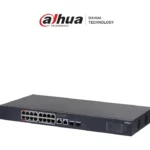 Switch PoE Dahua Dh-Cs4220-16Gt-135/16 Puertos Gigabit/2 Puertos Sfp/Administrable/PoE Inteligente/Puerto Rojo De 90W/135W Totales/PoE Watchdog/Switching 40Gbps/Proteccion De Descargas/Plataforma Dolynk Care