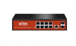 Switch De Red Wi-Tek Sp3010Fml2(V3)/8 Puertos 10/100/1000Mbps PoE/2 Puertos Sfp 1000M/2.5Gbps/240W PoE Budget/26Gbps Capacidad De Conmutacipn/19.3Mpps Tasa De Reenvio/