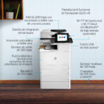 HP Color Laserjet Enterprise Laserjet Enterprise M776Dn Multifunction Color Impresora, Ethernet Solamente; Copiadora, Escáner