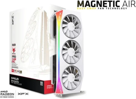 T/Video Xfx Rx-97Tmargw9 Radeon/16Gb Gddr6/PCI-E 5.0/HDMI/3Xdp/256-Bit/2570Mhz/Blanco