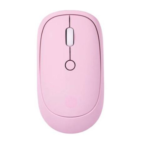 Mouse Inálambrico Techzone Terminado Rubber Silencioso Color Rosa