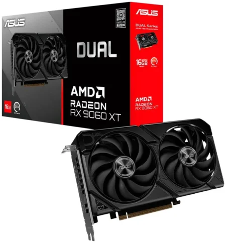 Tarjeta De Video ASUS Dual-Rx9060Xt-16G AMD Ddr6 –