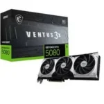 T/Video MSI Geforce Rtx 5080 16G Ventus 3X Oc Plus Geforce/16Gb Gddr7/PCI-E 5.0/HDMI/DP/Color Gris